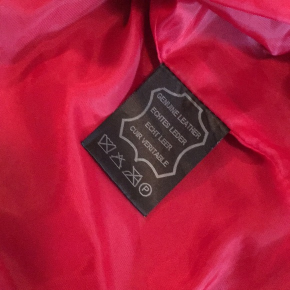 BiBA+pariscop red leather zipper jacket. Size 34. - Picture 3 of 6